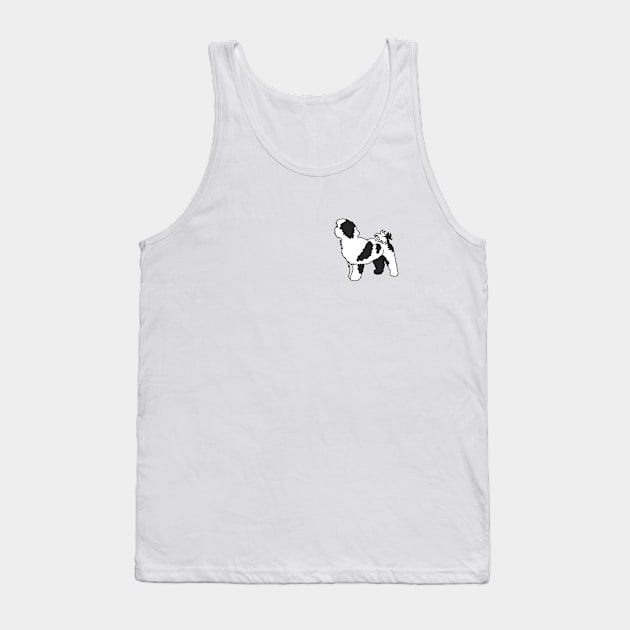 Shih Tzu Pocket Tee Tank Top by Art by Lex